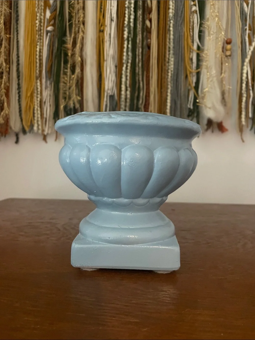 Blue Decorative  Planter - Home Accents